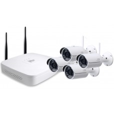 DAHUA NVR4104WKIT- KIT NVR 4 CANALES WIFI 720P / HDMI/ VGA/ 4 CAMARAS BULLET IPCHFW1000SW36 720P / P2P/ ACCESORIOS